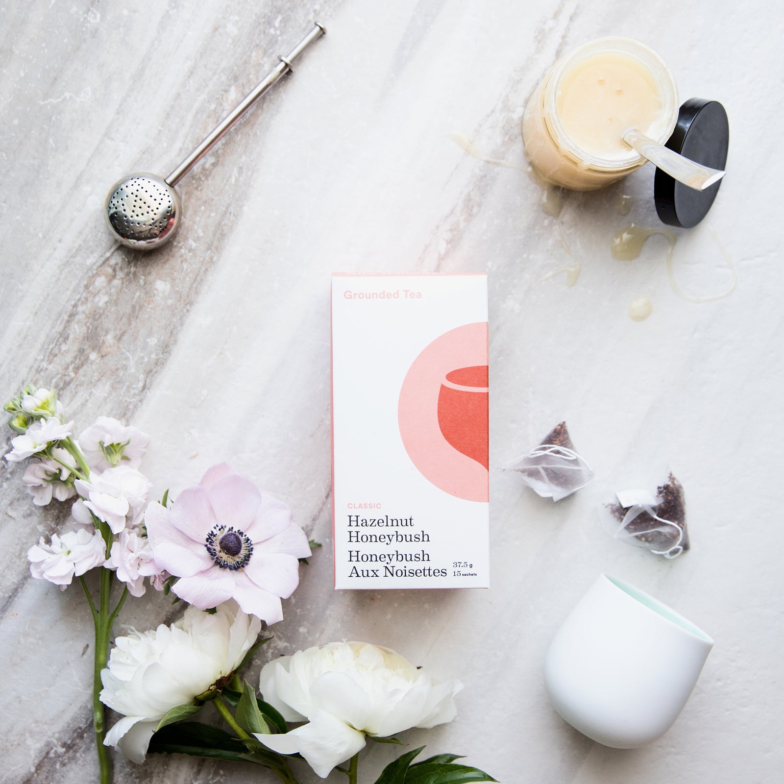 Hazelnut, Honeybush, Herbal, Creamy, Natural, Tea Sachet