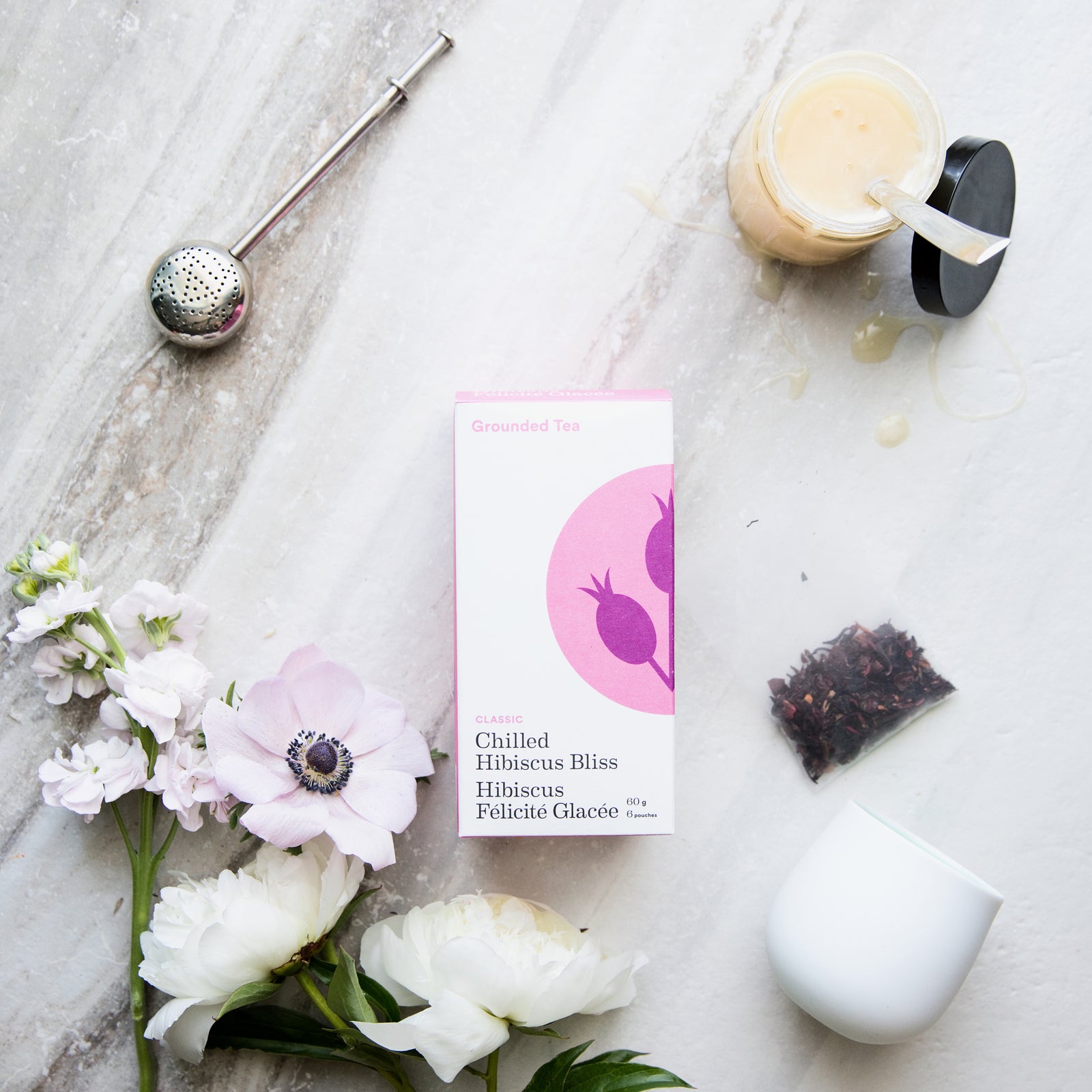 Iced Tea, Pouches, Hibiscus, Rose Hip, Herbal